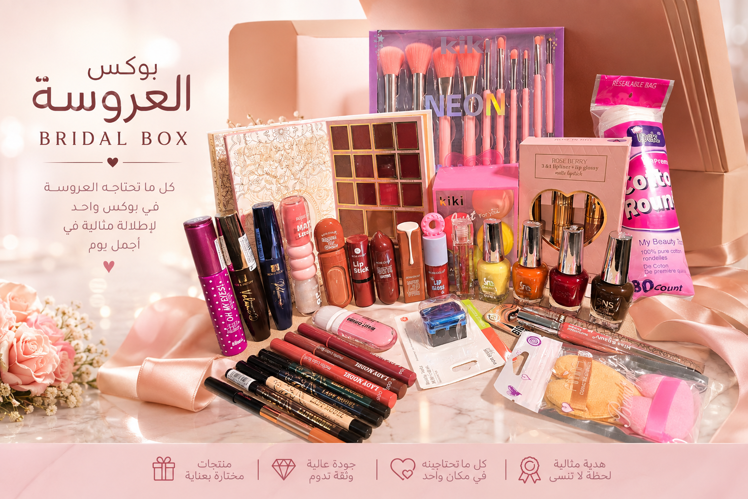 بوكس ميك اب العروسه | Make-up Bride Box