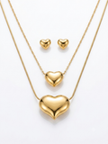 Golden Heart Harmony Jewelry Set ⭐