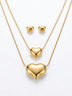 Golden Heart Harmony Jewelry Set ⭐